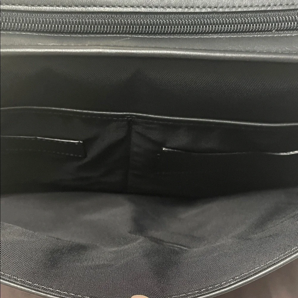 Coach Black Leather Men's Briefcase